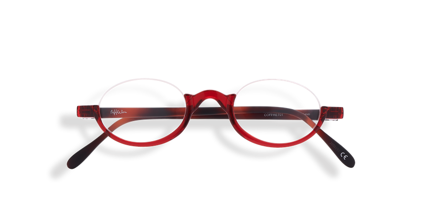 LUNETTES DE VUE COFFRET01 orange - Vue de face
