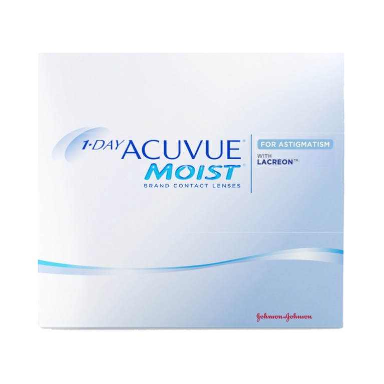 Lentes de contacto 1 Day Acuvue® Moist® for Astigmatism 90L