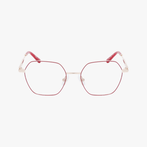 Lunettes de vue femme MAGIC 317 rouge/doré Vue de face