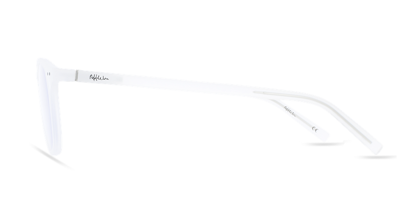 ÓCULOS GRADUADOS FORTY (óculos Leitura, várias grad.) c/ filtro luz azul branco/branco - Vista lateral
