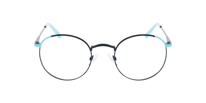 Lunettes de vue femme MELINA noir/turquoiseVue de face Lunettes de vue femme MELINA noir/turquoiseVue de face