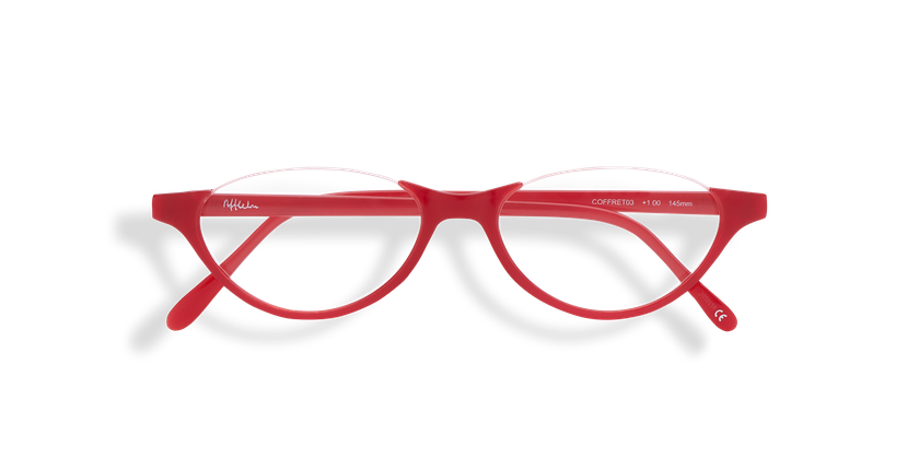 LUNETTES DE VUE COFFRET03 rose - Vue de face