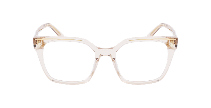 LUNETTES DE VUE femme CARACTERES FIL D'OR EFFRONTEE marron - Vue de face