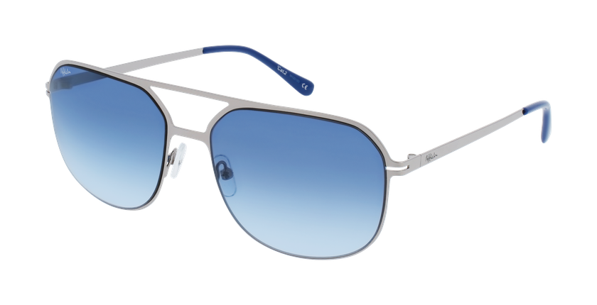 LUNETTES DE SOLEIL homme GANZO noir/gris - Vue de face
