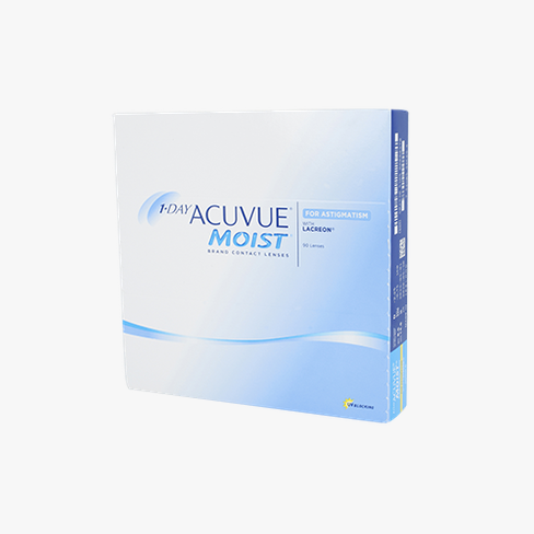 Lentilles de contact 1 Day Acuvue® Moist® for Astigmatism 90L Vue de face