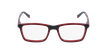 Óculos graduados criança REFORM COLEGIAL (C1 BK2) preto/vermelho - Vista de frente