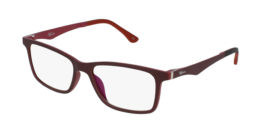 Óculos graduados homem MAGIC 32 RD BLUEBLOCK - BLOQUEIO LUZ AZUL vermelho - vue de 3/4