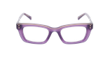 LUNETTES DE VUE femme CARACTERES FIL D'OR CREATIVE violet - Vue de face