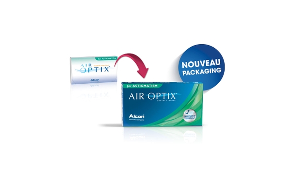 Lentilles de contact Air Optix for Astigmatism 3L - Vue de face