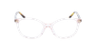Óculos graduados senhora ELIETTE PK (TCHIN-TCHIN+1€) rosa - Vista de frente