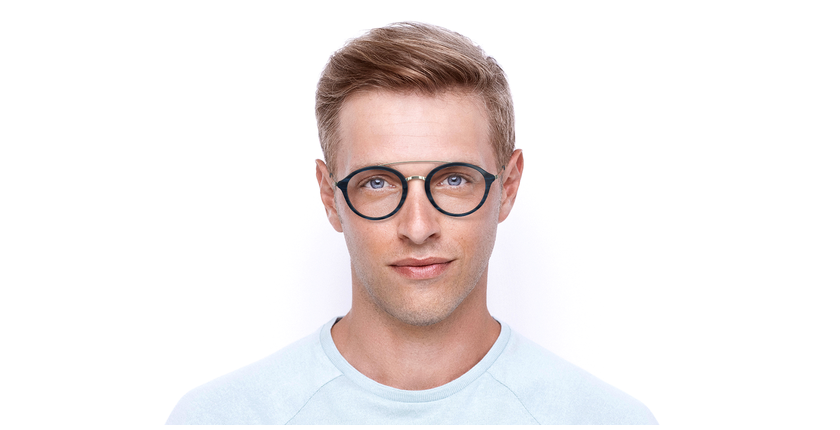 Óculos graduados ROSSINI BL azul - Vista de frente