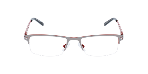 LUNETTES DE VUE homme SEVAN gris/rouge Vue de face