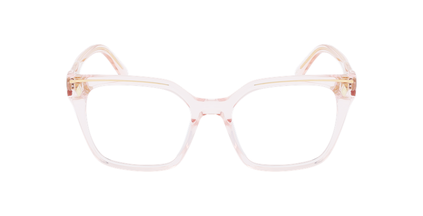 LUNETTES DE VUE femme CARACTERES FIL D'OR EFFRONTEE rose - Vue de face