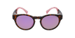 Óculos de sol senhora SLALOM POLARIZED TO tartaruga/rosa - Vista de frente