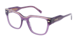 LUNETTES DE VUE femme CARACTERES FIL D'OR AUDACIEUSE violet - Vue de face