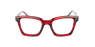 LUNETTES DE VUE femme CARACTERES FIL D'OR MYSTERIEUSE rouge