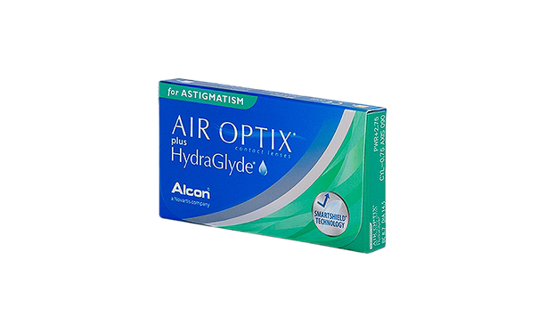 Lentilles de contact Air Optix Plus Hydraglyde For Astigmatism 3L - Vue de face