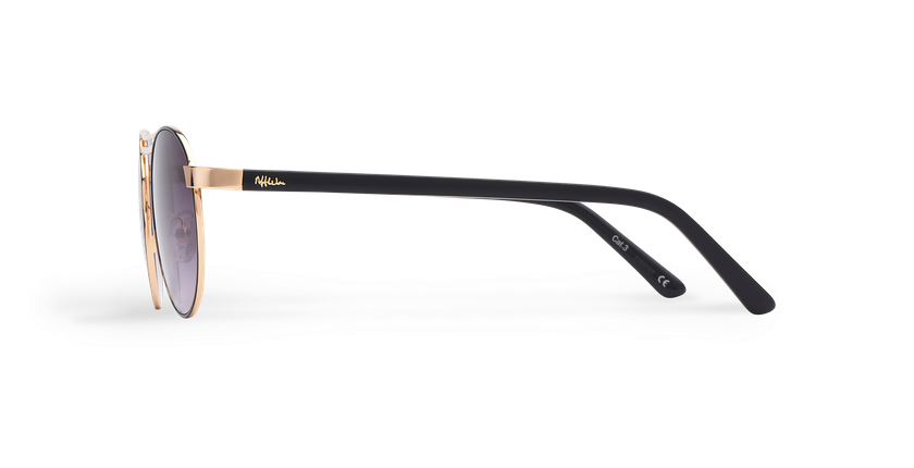 Óculos de sol senhora ROMY SAF preto/dourado - Vista lateral