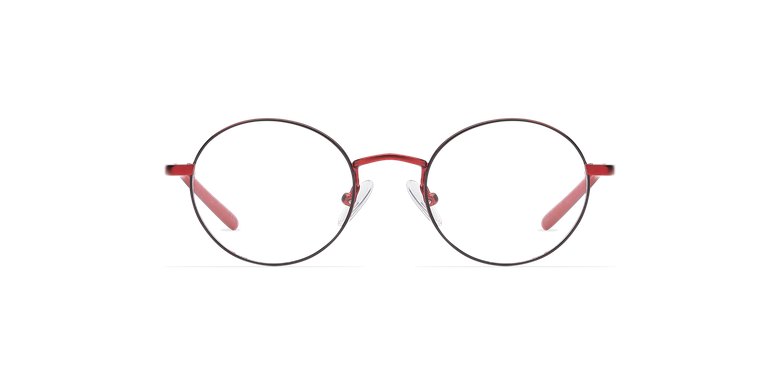 Gafas graduadas niños LOIS rojo/negrovista de frente Gafas graduadas niños LOIS rojo/negrovista de frente