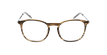 Óculos graduados homem UMBERTO BR (TCHIN-TCHIN +1€) castanho/preto - Vista de frente