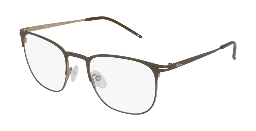 LUNETTES DE VUE homme ARGON marron/doré - Vue de face