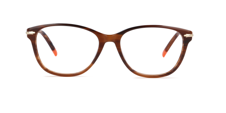 Gafas oftálmicas mujer CHESTER marrónVista de frente Gafas oftálmicas mujer CHESTER marrónVista de frente